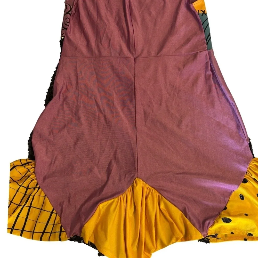 Disney‎ Nightmare Before Christmas Sally Patchwork Costume Dress Kids XL 18-20 - Picture 7 of 10